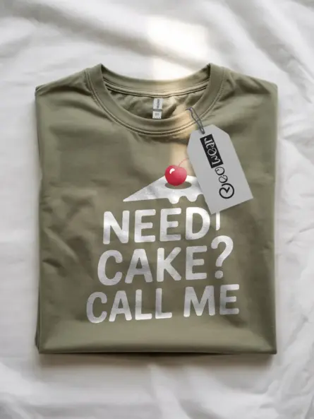 Need Cake Call Me T-Shirt - Image 7