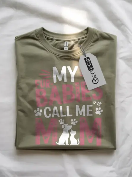 Adorable Pet Mom T Shirt – My Fur Babies Call Me Mom Tee - Image 7