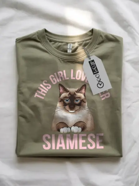Adorable Siamese Cat Mom t-Shirt – Show Your Love with Style - Image 7