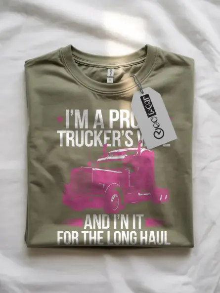 Bold Trucker Wife T-Shirt for Strong, Supportive Spouses - Image 4