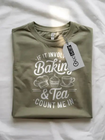 Vintage Baking and Tea T-Shirt for Cozy Cooks - Image 10