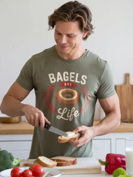 Bagel Lover Shirt with Funny Quote Design - Image 12
