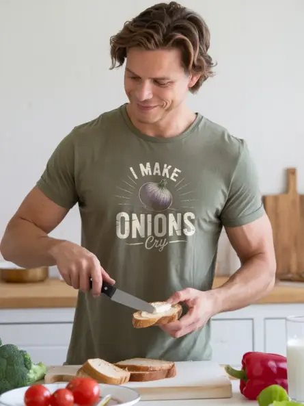 Funny Onion T-Shirt for Chefs and Cooks - Image 9