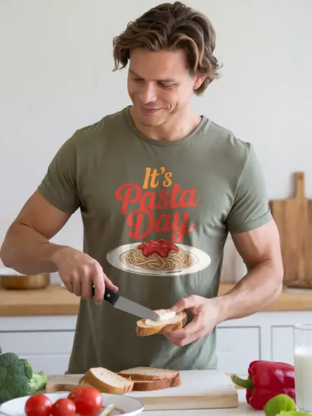 Pasta Day T-Shirt for Pasta Lovers – Spaghetti Graphic Tee - Image 9