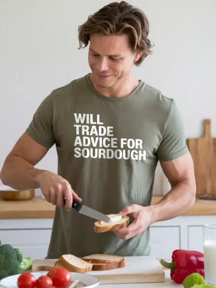 Witty Sourdough Baker T-Shirt for Bread Makers - Image 12
