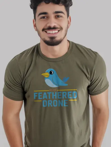 Funny Bird Drone T-Shirt for Tech Enthusiasts - Image 12