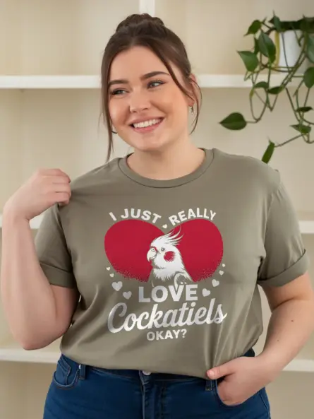 Funny Cockatiel Lover T-Shirt – Cute Bird Graphic Tee for Pet Owners - Image 9