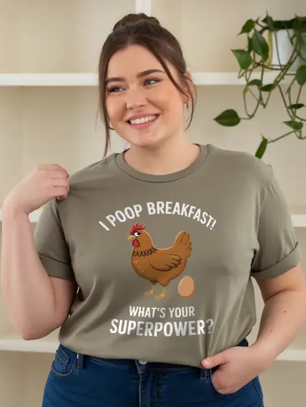 I Poop Breakfast Shirt – Funny Chicken Lover Tee for Backyard Farmers - Image 9