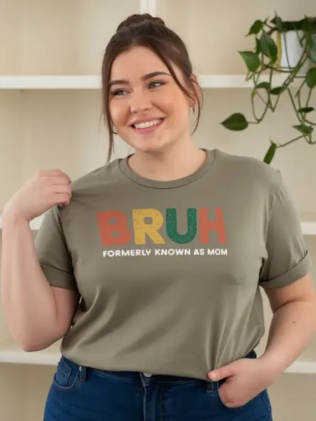 Mom Bruh Shirt – Funny Colorful Motherhood Graphic Tee - Image 12