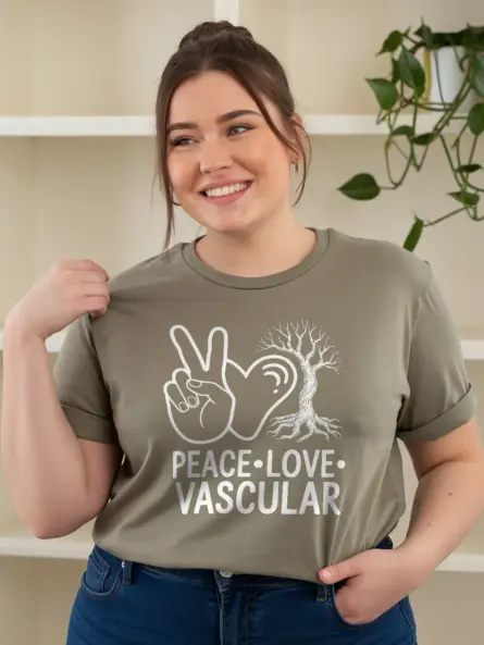 Peace Love Vascular T-Shirt for Medical Heroes - Image 9