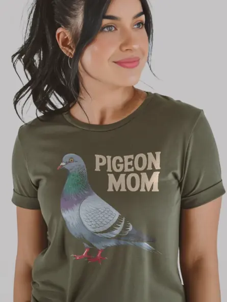 Adorable Pigeon Mom Shirt for Proud Bird Lovers - Image 9