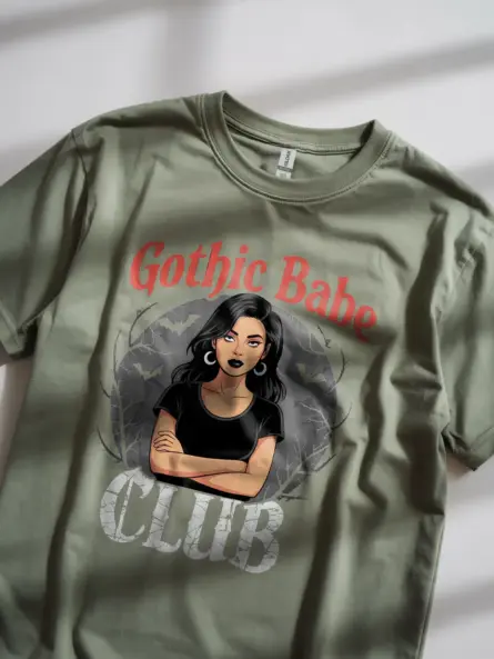 Gothic Babe Club T-Shirt for Women - Image 2