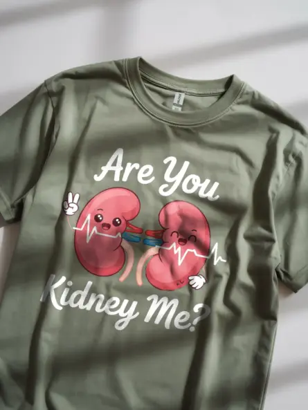 Funny Kidney T-Shirt for Medical Students – Are You Kidney Me - Image 8