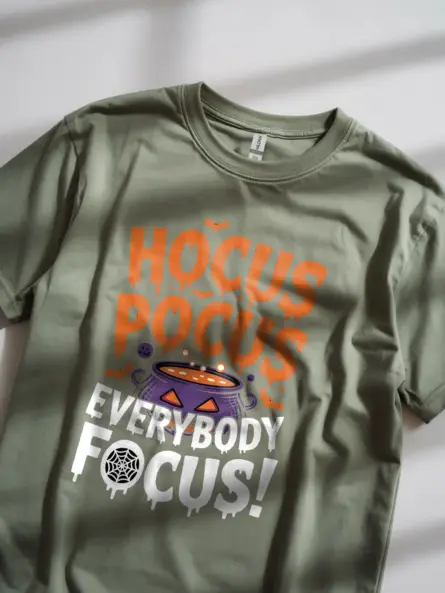 Hocus Pocus Focus Shirt – Funny Halloween Tee for Teachers and Moms - Image 9