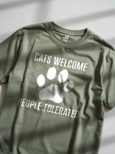 Antisocial Cat Mom Shirt – Cats Welcome Funny Tee - Image 5