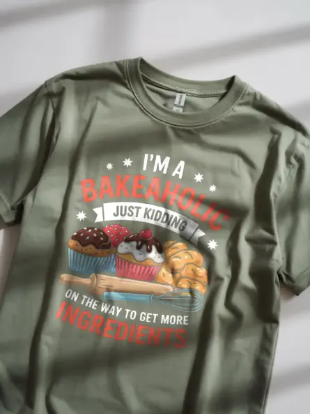 Bakeaholic T-Shirt for Baking Lovers - Image 11
