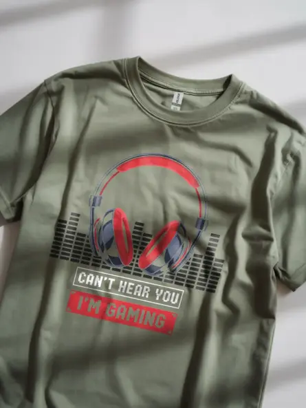 Can’t Hear You I’m Gaming T-Shirt - Image 2