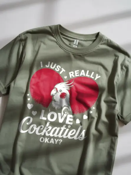 Funny Cockatiel Lover T-Shirt – Cute Bird Graphic Tee for Pet Owners - Image 8