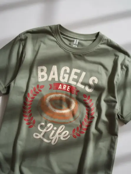 Bagel Lover Shirt with Funny Quote Design - Image 11