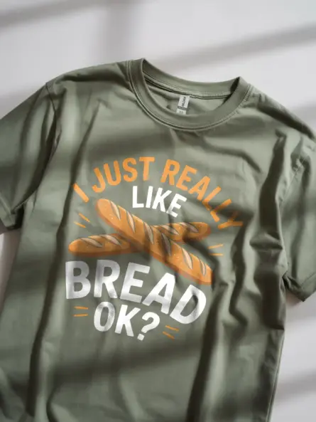 Funny Bread Lover T-Shirt – I Just Really Like Bread OK? - Image 8
