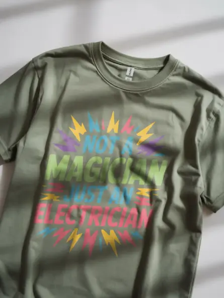 Funny Electrician T-Shirt Gift for Tradesmen - Image 8