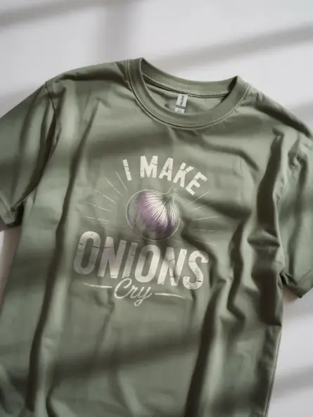 Funny Onion T-Shirt for Chefs and Cooks - Image 8