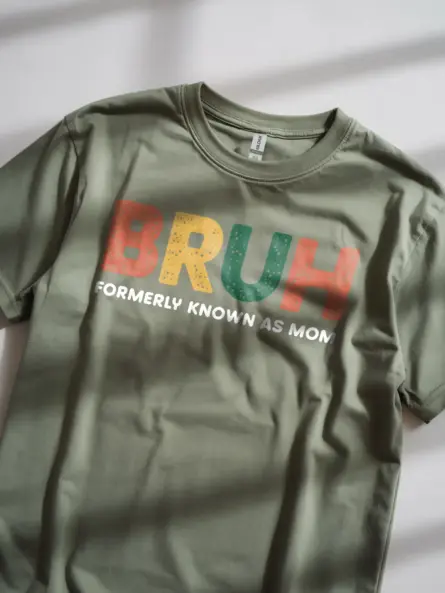 Mom Bruh Shirt – Funny Colorful Motherhood Graphic Tee - Image 11