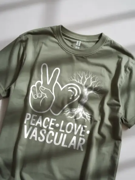 Peace Love Vascular T-Shirt for Medical Heroes - Image 8