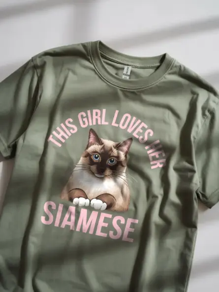 Adorable Siamese Cat Mom t-Shirt – Show Your Love with Style - Image 8