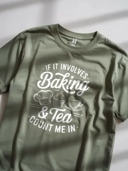 Vintage Baking and Tea T-Shirt for Cozy Cooks - Image 11