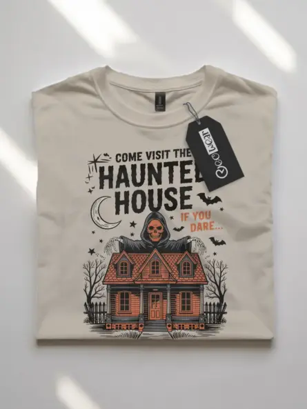 vintage haunted house t-shirt