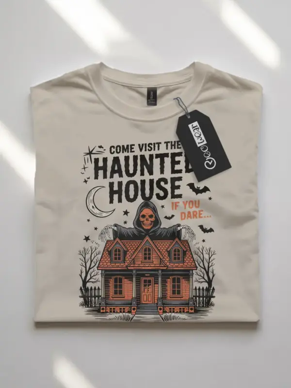 vintage haunted house t-shirt