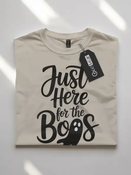 Just Here for the Boos Shirt – Funny Ghost Tee for Halloween Parties - Image 7