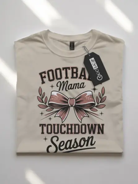 Stylish Football Mama T-Shirt for Game Day Wins - Image 7