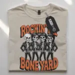 vintage skeleton rock band t-shirt