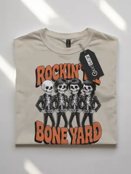 vintage skeleton rock band t-shirt