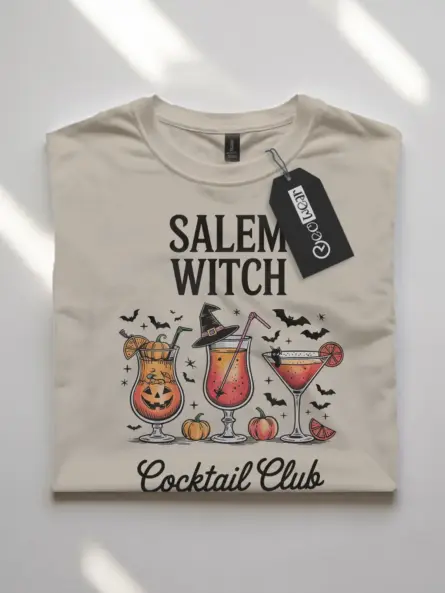 Witchy Salem Witch Cocktail Club Shirt - Image 7