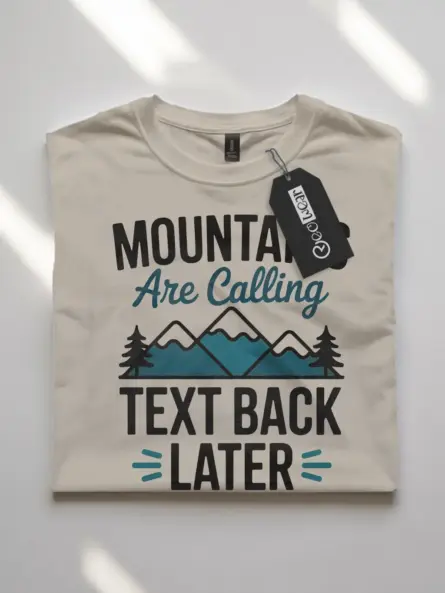 Adventure Mountain T-Shirt – Minimalist Nature Graphic for Hikers - Image 7