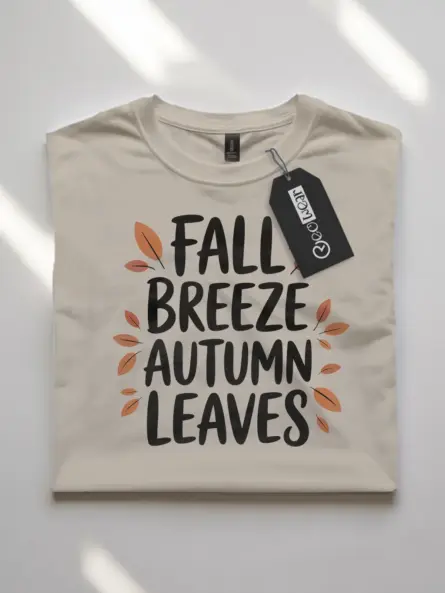 Autumn Leaves T-Shirt – Minimalist Fall Quote Tee for Cozy Aesthetic - Image 7