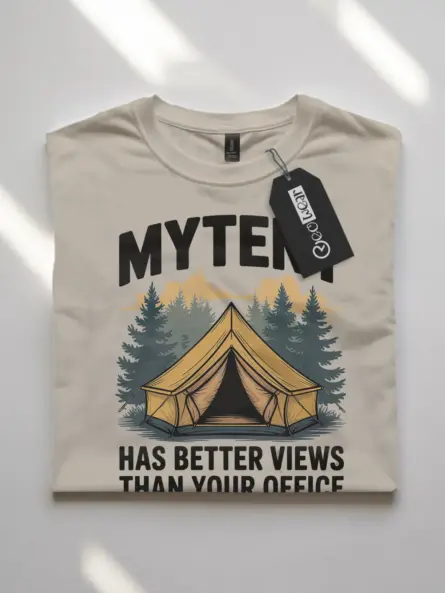 Better Views Camping Quote Shirt – Funny Outdoor Adventure Tee - Image 7