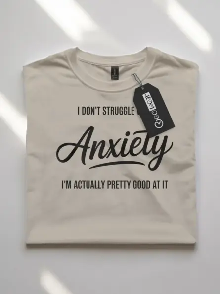 Funny Anxiety T-Shirt for Mental Health Pros - Image 7