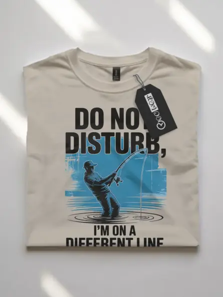 Funny Fishing Shirt – Do Not Disturb Graphic Tee for Rugged Weekend Anglers - Image 7