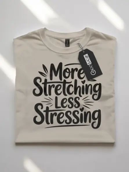 Soothing More Stretching Less Stressing T-Shirt - Image 7