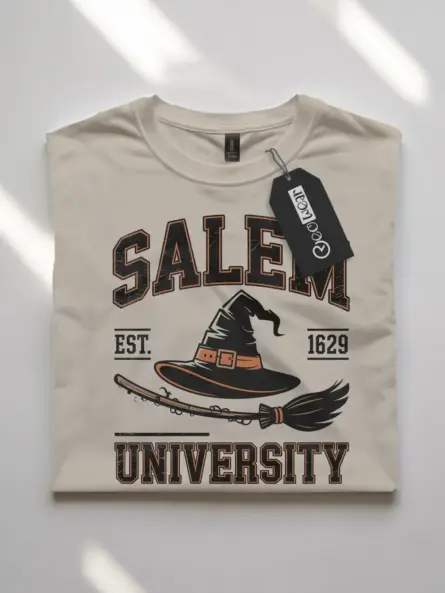 Bold Salem University Witch Shirt – Vintage Academia Tee - Image 7