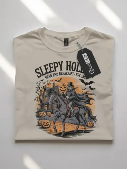 Sleepy Hollow Dead and Breakfast Shirt – Spooky Vintage Tee - Image 7