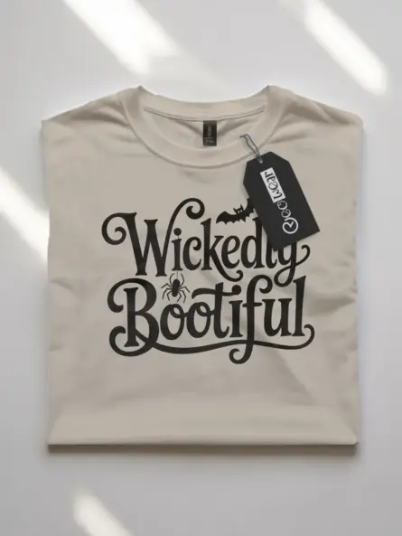 Wickedly Bootiful Halloween Shirt – Stylish Tee for Women & Girls - Image 7