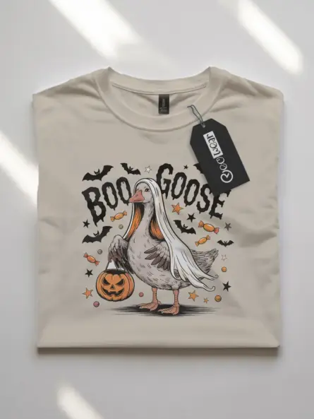 Spooky Goose T-Shirt – Funny BOO GOOSE Halloween Tee - Image 10