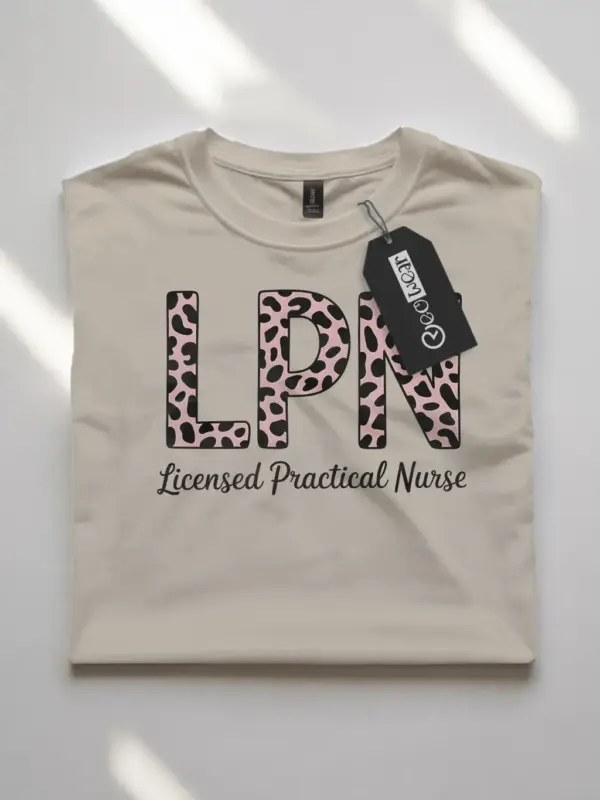 leopard print lpn shirt