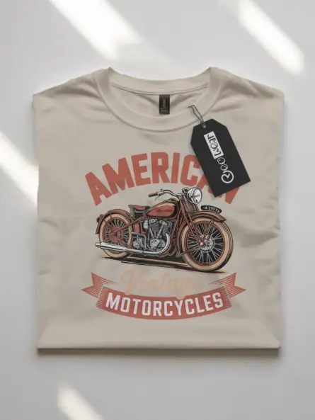 Epic American Vintage Motorcycle T-Shirt – Retro Ride Style - Image 7
