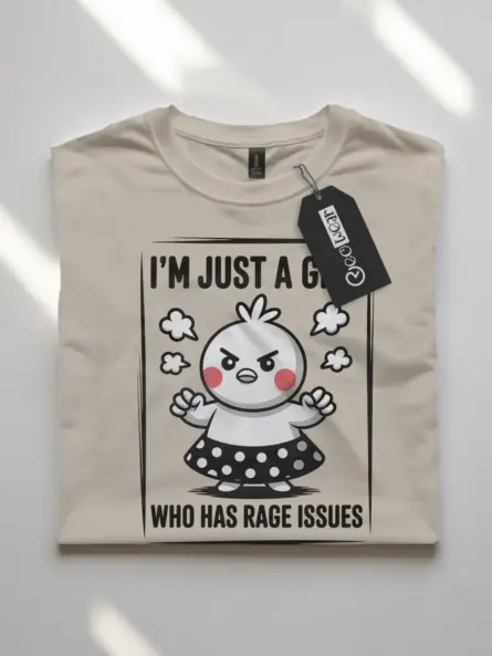 Bold Anger Issues T Shirt – Cute Rage Cartoon Tee for Girls - Image 7
